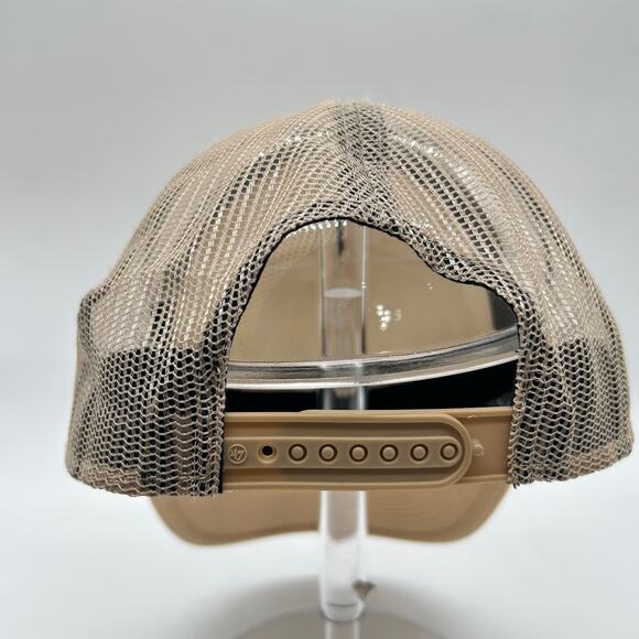 Los Angeles Dodgers‎ Hat Mens OS Tan Snapback Trucker 47 Brand Cap MLB  Baseball - Picture 4 of 9